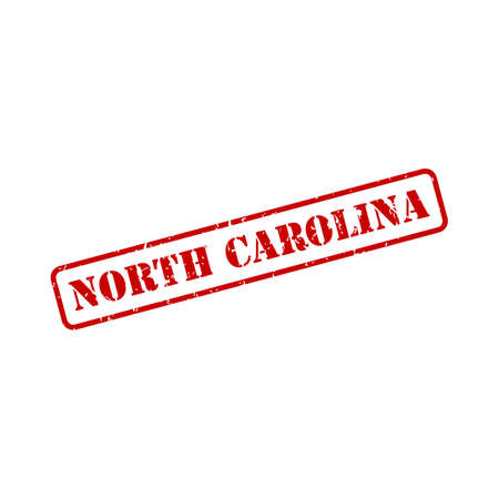 North Carolina sign in stamp style vectorのイラスト素材