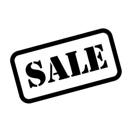 Sale sign in rubber stamp style vectorのイラスト素材