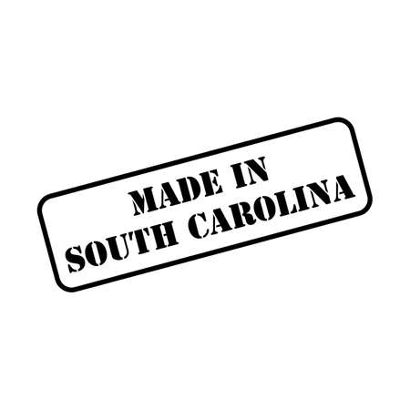 Made in South Carolina state sign in rubber stamp style vectorのイラスト素材