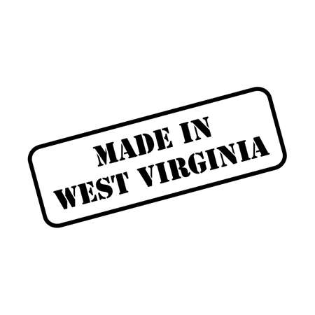 Made in West Virginia state sign in rubber stamp style vectorのイラスト素材