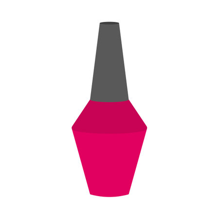 Pink nail polish icon vectorのイラスト素材