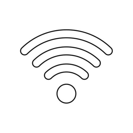 Wifi symbol for wireless internet concept vector iconのイラスト素材