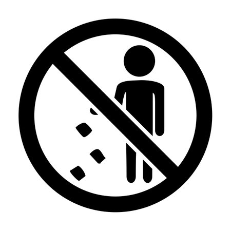 No littering trash sign in vectorのイラスト素材