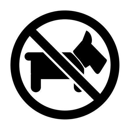 No pets or no dogs sign in vectorのイラスト素材
