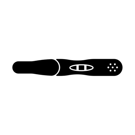 Positive pregnancy test kit in vectorのイラスト素材