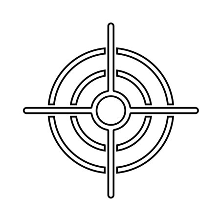 Target crosshairs in simple vector designのイラスト素材