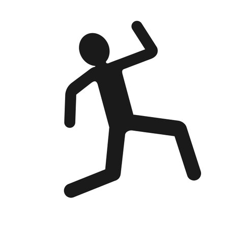 Dead body silhouette of murder victim for crime scene concept in vector iconのイラスト素材