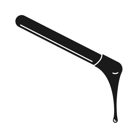 Dripping hot wax for body hair waxing in vector iconのイラスト素材