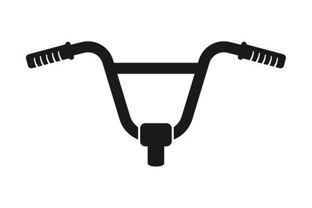 BMX style bike handlebars in vectorのイラスト素材