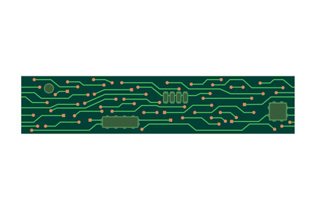 Technology banner of a circuit board as a repeating pattern vectorのイラスト素材