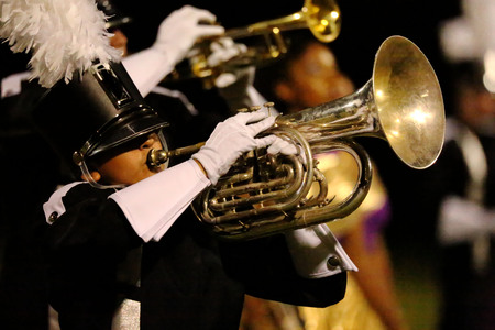 Marching Band Hornsの写真素材
