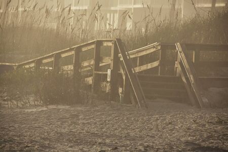 Beach Board Walkの写真素材