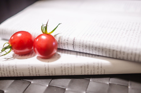 Two tomatoの写真素材