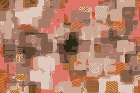 drawing and painting shapes abstract background