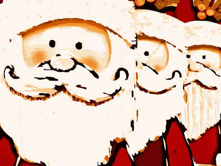 Merry Christmas with Santa Clausの写真素材