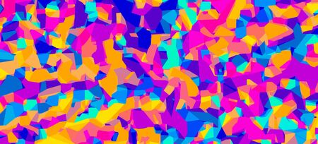 colorful abstract background in blue green pink orange and yellowの写真素材