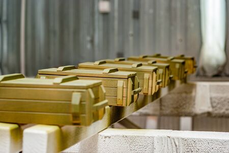 Souvenir box for weapons in the paint shopの写真素材