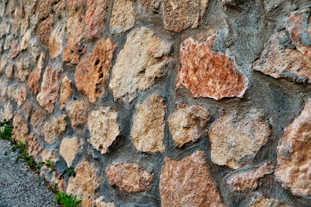 Pattern of old stone. Wall Surfaced. Sandstone