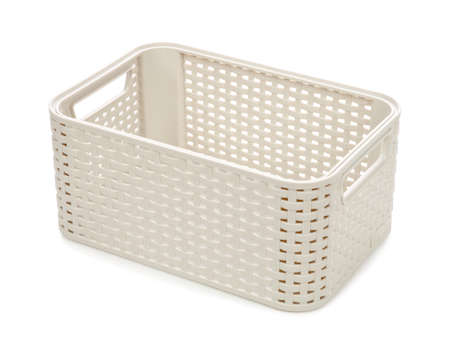 home storage box isolated on white backgroundの写真素材