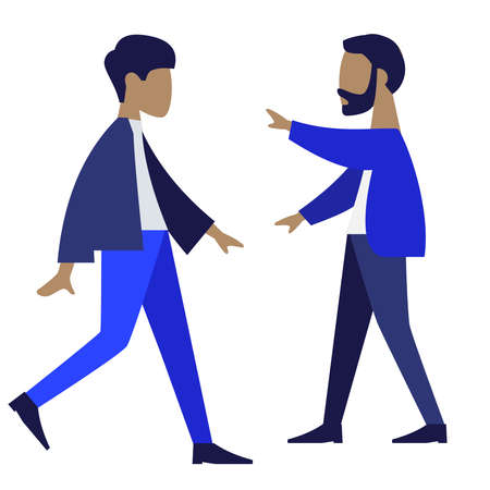 Business people, set of vector silhouettesのイラスト素材