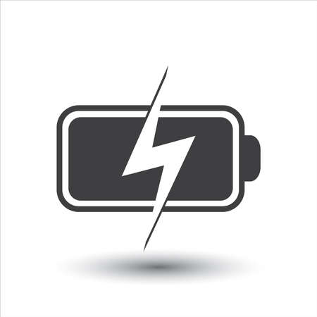 Battery load icon, stock vector illustration flat design styleのイラスト素材