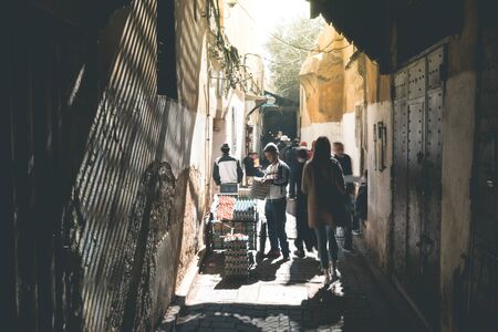 Life in the Streets of Fez - Moroccoの写真素材