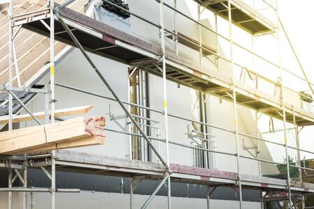 Single Family Home Construction Siteの写真素材