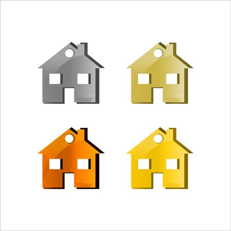Home icon. Vector illustration houseのイラスト素材