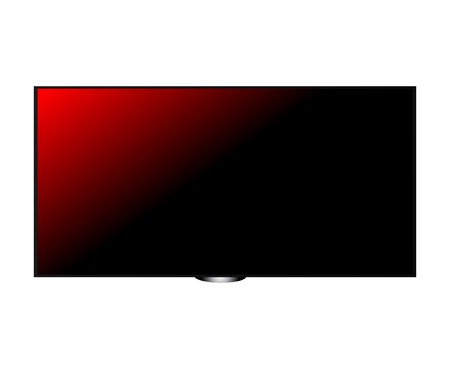 TV screen Plasma hd redのイラスト素材