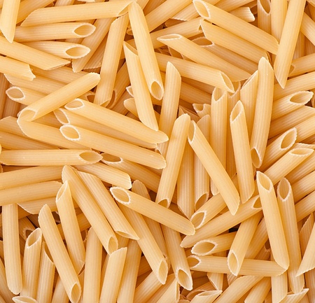 Pasta Penne texture backgroundの写真素材