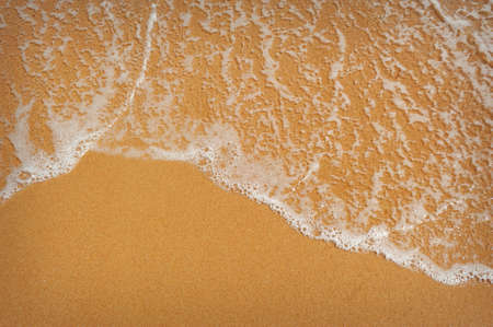 Perfect sandy beach in hot summer day.の写真素材