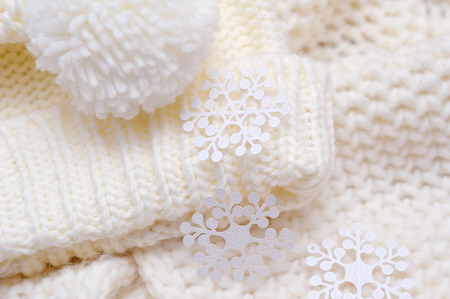 Swirling light knitted thing.の写真素材