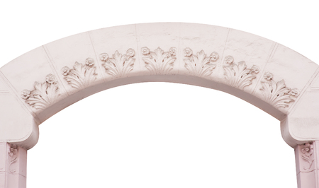 arch architectural isolated on a white background.の写真素材