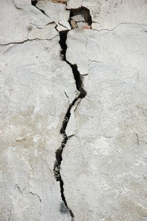 crack in the stone wall.の写真素材