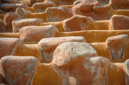 stone texture, sand-colored background.の写真素材