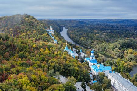 September 28, 2013, The Church of St. Nicholas on the chalk hill Svjatogorsk, Ukraine