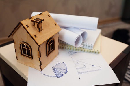 Set freehand drawing sketches on the theme of business.の写真素材