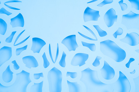 Vintage blue paper background with space for text.