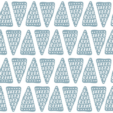 Christmas vector tree seamless pattern in Scandinavian style. Best for pillow, typography design,...