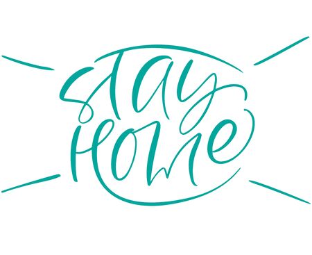 Coronavirus Covid-19, quarantine motivational poster. Stay home mask to reduce risk of infection and spreading the virus. Quote vector illustration.のイラスト素材