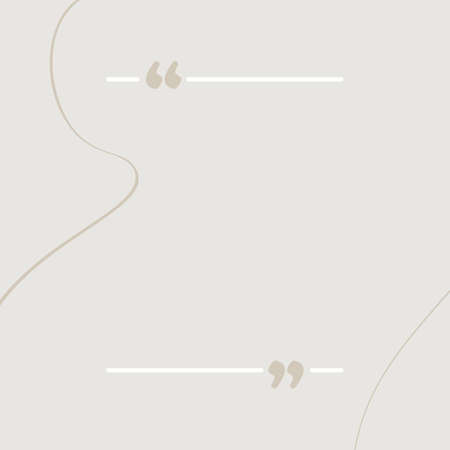 Beautiful social media quote text post template with minimal abstract organic shapes composition in...