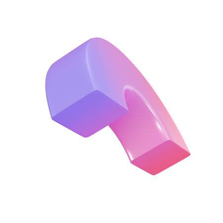 3d element metal semidonut geometric shape. Realistic glossy pink and lilac gradient luxury template decorative design illustration. Minimalist bright semi donut mockup isolated transparent png.の写真素材