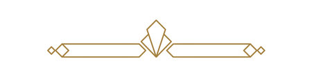 Art deco vector line text divider. Holiday border horizontal line shape icon for decorative business element, greeting card, invitation. design illustrationのイラスト素材