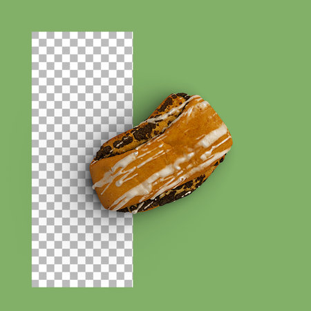 Various bakery product isolated on transparency