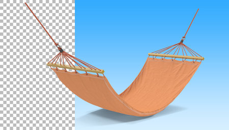 Relaxing on tropical summer concept with hammockの写真素材