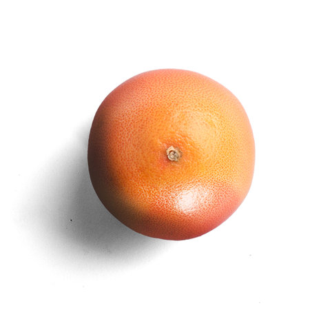 Fresh juicy grapefruit isolated on the white backgroundの写真素材