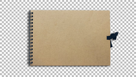 Blank vintage paper notebook fit for your project.