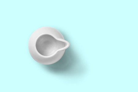 miniature milk pot top viewの写真素材