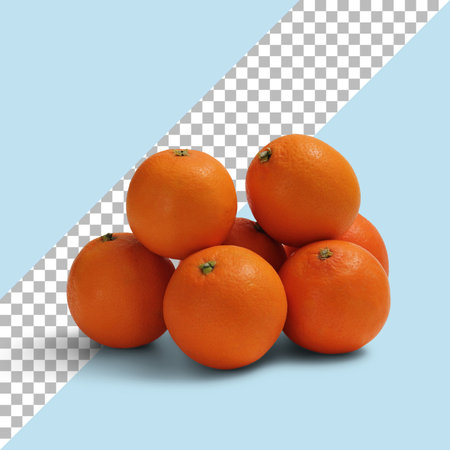 Close up view isolated Ripe tangerinesの写真素材