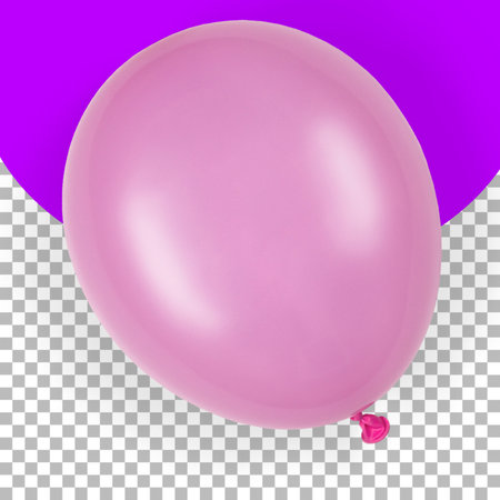 Top up view isolated pink balloonの写真素材